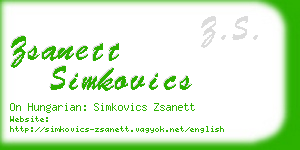 zsanett simkovics business card